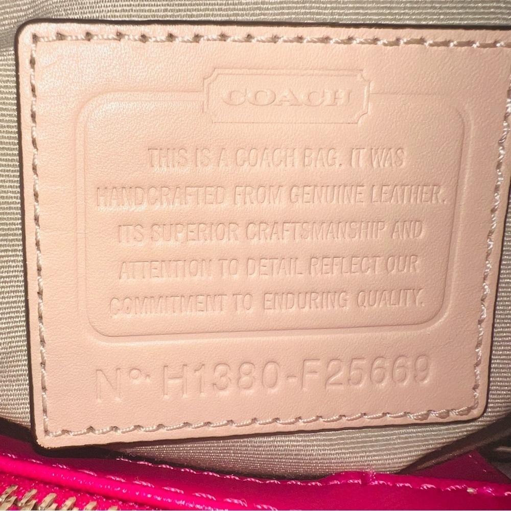 Coach Fuchsia Shoulder Bag - Picture 11 of 11